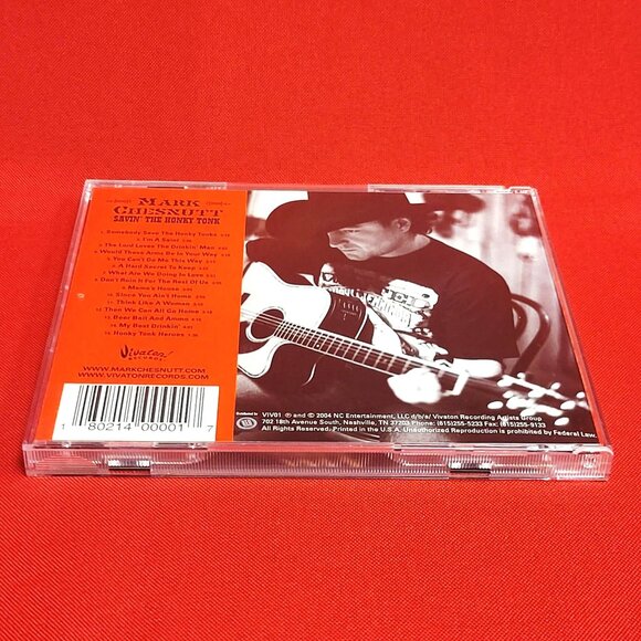 Mark Chestnutt Savin The Honky Tonk CD Signed 2001 - Picture 4 of 8